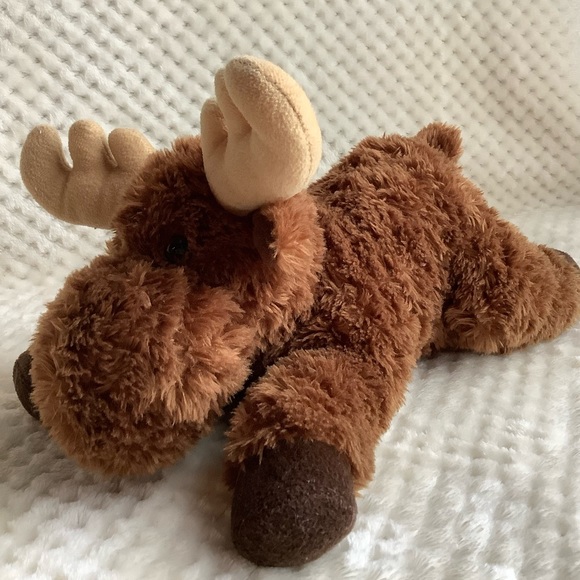 Aurora World Plush Brown Moose Stuffed Animal Toy - Picture 6 of 15